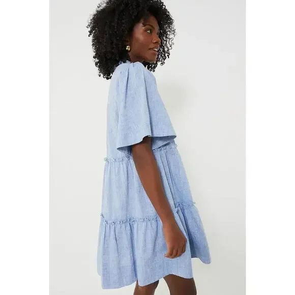 TUCKERNUCK Chambray Crawford Dress Size M NWT Retail $148 Tuckernuck - Picture 7 of 8